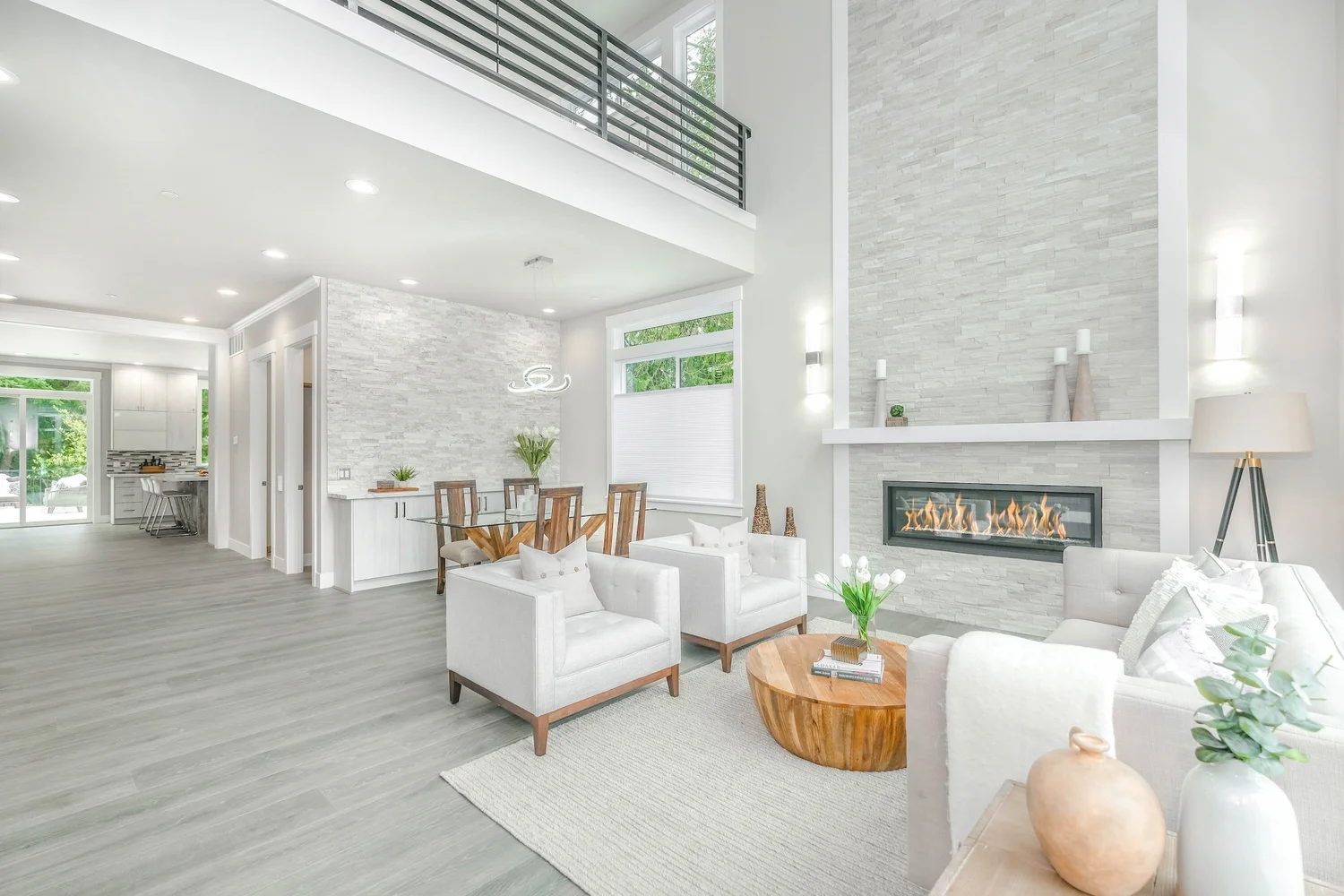A bright, carefully finished modern living space